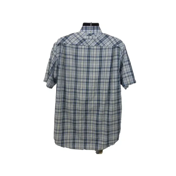 Duluth Shirt LT Blue Yellow Plaid Armachillo Lightweight Wicking Vented‎ 475205 - Picture 10 of 14